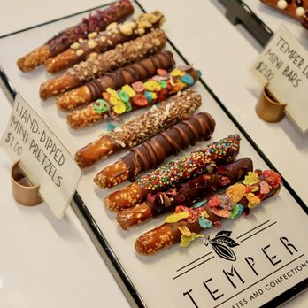 Temper Chocolates - Chocolate-dipped pretzels - Chocolatiers & Shops Near Me - Denver, Colorado Temper Chocolates - Chocolate-dipped pretzels - Chocolatiers & Shops Near Me - Denver, Colorado