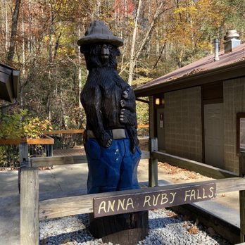 Anna Ruby Falls - Smokey The Bear - Hiking Near Me - White, Georgia