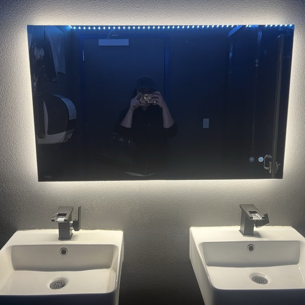 Heroes Tap House - Cool bathroom mirror - Tabletop Games Near Me - Salem, Oregon Heroes Tap House - Cool bathroom mirror - Tabletop Games Near Me - Salem, Oregon