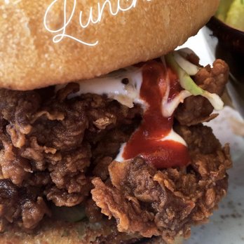 The Table - Delicious fried chicken sandwich - New American Near Me - San Jose, California