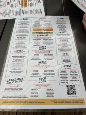 Menu photo 4 The Deck Muskegon, MI