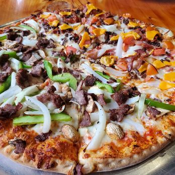 Uni Pizzeria And Grill - Half cheeseburger, half philly pizza - Pizza Near Me - San Francisco, California Uni Pizzeria And Grill - Half cheeseburger, half philly pizza - Pizza Near Me - San Francisco, California