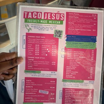 Taco Jesus - menu - Tacos Near Me - Lynchburg, Virginia Taco Jesus - menu - Tacos Near Me - Lynchburg, Virginia