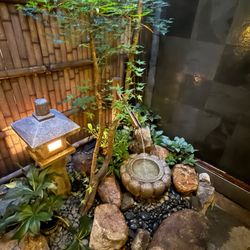 Patio was so calm and relaxing. I sat in a warmer day but it feels breezy .