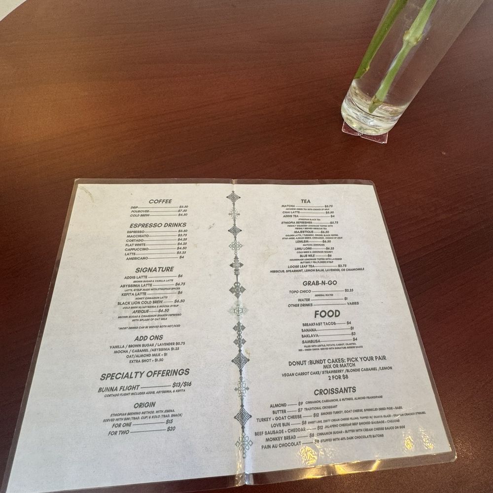 Kefita Coffee - Menu - Coffee & Tea Near Me - Houston, Texas