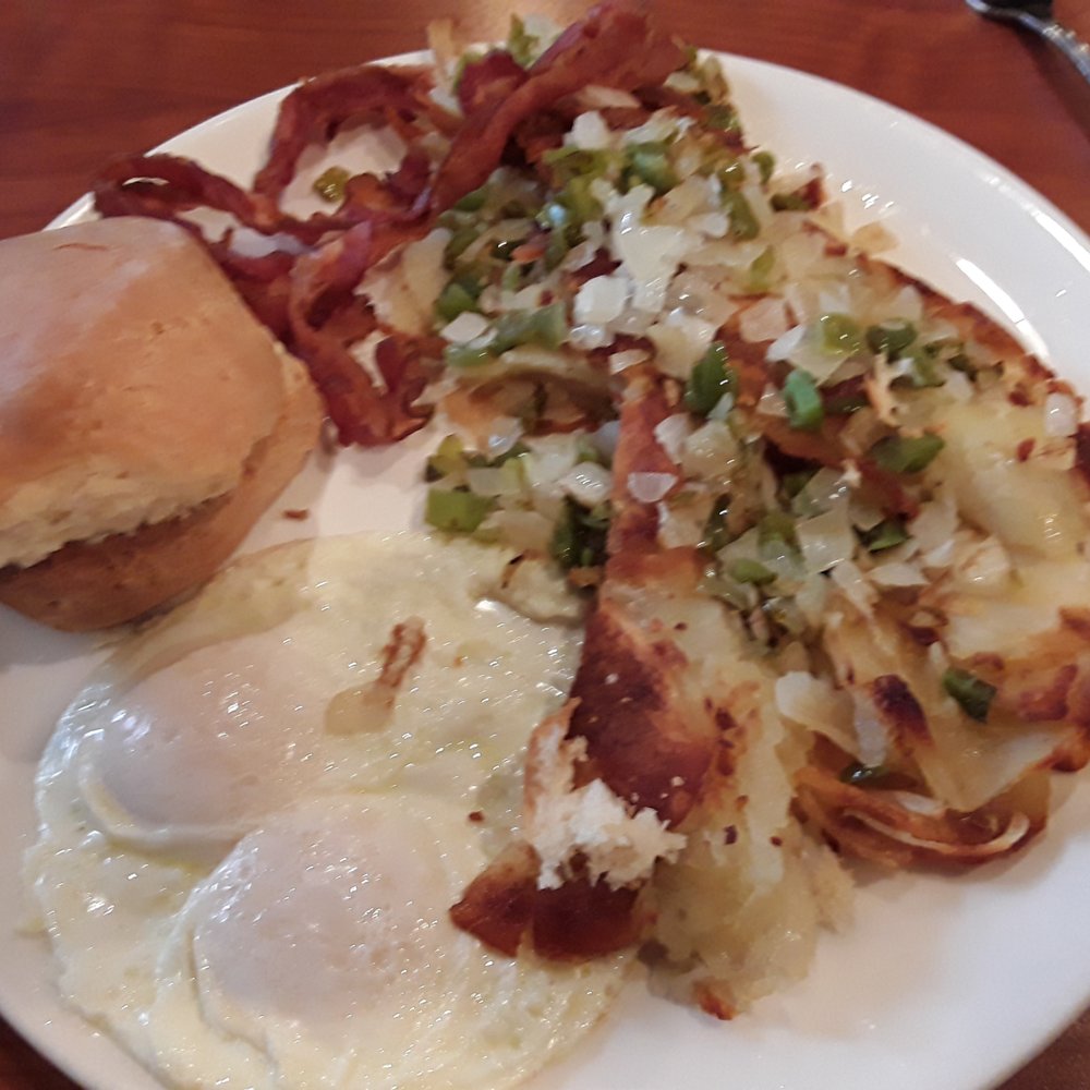 Broken Yolk Cafe - The American Breakfast. Look at the size of the potato serving. - Breakfast & Brunch Near Me - Mesa, Arizona
