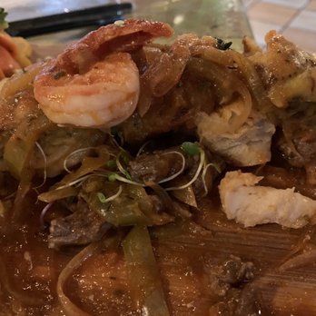 Restaurante Tablas - Stuffed mofongo with lots of shrimps and beef and fish - Seafood Near Me - Ponce, Puerto Rico