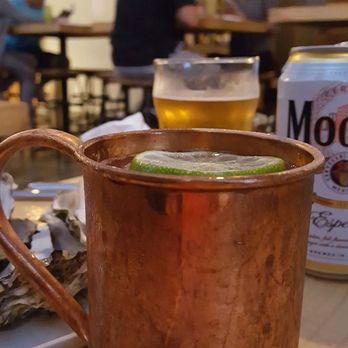 Bevy - Known for their house ginger beer, had to try their Moscow mule. Very refreshing and great pairing with the oysters - Cocktail Bars Near Me - Honolulu, Hawaii Bevy - Known for their house ginger beer, had to try their Moscow mule. Very refreshing and great pairing with the oysters - Cocktail Bars Near Me - Honolulu, Hawaii