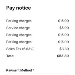 PMC parking over charges PMC parking over charges