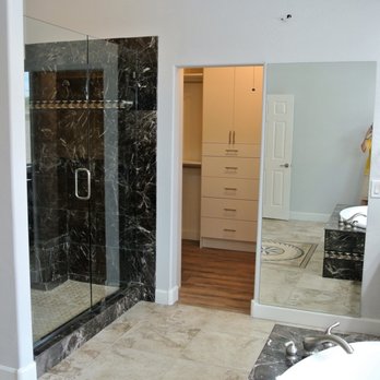 Crystal Clear View Glass - Door and wall on master shower. Mirror on wall. - Glass & Mirrors Near Me - Phoenix, Arizona