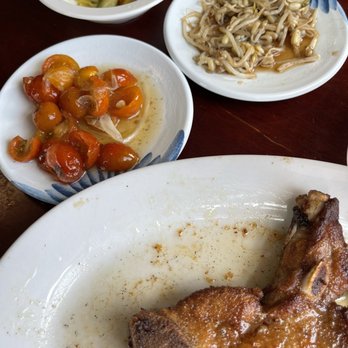 Manago Hotel Restaurant - Tomatoes and onions. Perfect compliment to pork chops! - Hawaiian Near Me - Captain Cook, Hawaii Manago Hotel Restaurant - Tomatoes and onions. Perfect compliment to pork chops! - Hawaiian Near Me - Captain Cook, Hawaii