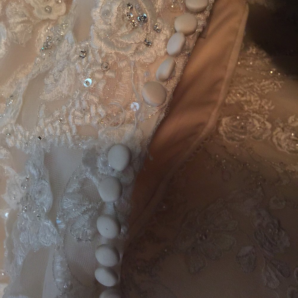 Margo West Bridal - Missing button - Sewing & Alterations Near Me - Dallas, Texas Margo West Bridal - Missing button - Sewing & Alterations Near Me - Dallas, Texas