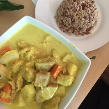 Happy Veggie - Redondo Beach, CA | Order Food Online | Clorder - Yellow "Chicken" Curry with brown rice. My favorite!! - Vegetarian Near Me - Redondo Beach, California Happy Veggie - Redondo Beach, CA | Order Food Online | Clorder - Yellow "Chicken" Curry with brown rice. My favorite!! - Vegetarian Near Me - Redondo Beach, California