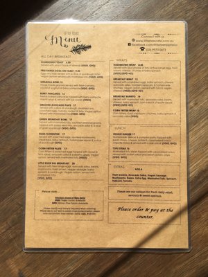 Menu photo 1 Little River Brunswick, VIC Menu photo 1 Little River Brunswick, VIC