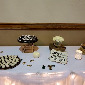 Roma Lodge - Our dessert table (tool and lights provided by Roma in a package) - Venues & Event Spaces Near Me - Racine, Wisconsin