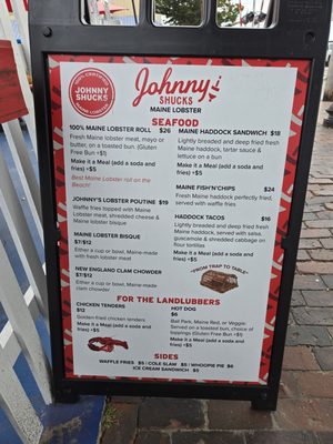 Menu photo 1 Johnny Shucks Old Orchard Beach, ME
