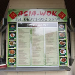 Asia Wok - Menu wall