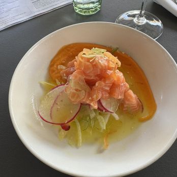 Pharm Table - Peruvian Ceviche with salmon - Cocktail Bars Near Me - San Antonio, Texas Pharm Table - Peruvian Ceviche with salmon - Cocktail Bars Near Me - San Antonio, Texas