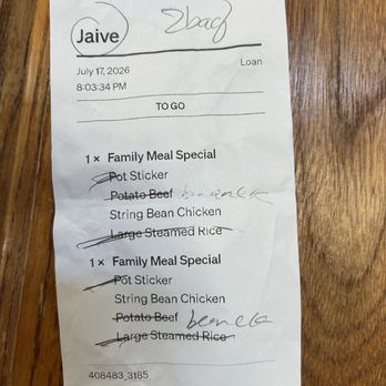 Fu Kee Restaurant - Receipt - Chinese Near Me - San Jose, California Fu Kee Restaurant - Receipt - Chinese Near Me - San Jose, California