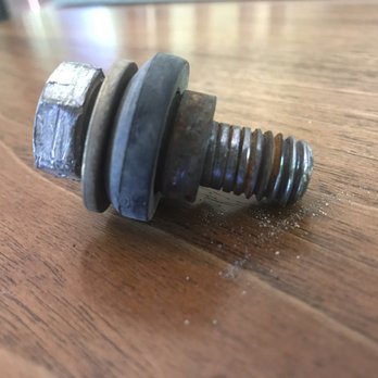 The Home Depot - Parts that fall off the machine that they are renting out. From another angle you can see it's stripped. - Hardware Stores Near Me - Tacoma, Washington