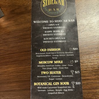 Grant’s Sidecar Bar - Bar Menu - Bars Near Me - Meridian, Idaho Grant’s Sidecar Bar - Bar Menu - Bars Near Me - Meridian, Idaho