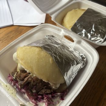 The Colombian Spot - Brisket Arepa + Cheese Arepa - Empanadas Near Me - Pittsburgh, Pennsylvania The Colombian Spot - Brisket Arepa + Cheese Arepa - Empanadas Near Me - Pittsburgh, Pennsylvania