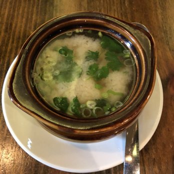 Pubbelly Sushi Brickell - Miso soup with chicken dumplings! - Sushi Bars Near Me - Miami, Florida Pubbelly Sushi Brickell - Miso soup with chicken dumplings! - Sushi Bars Near Me - Miami, Florida