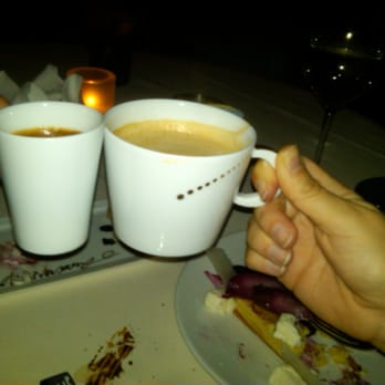 Daniel - Enjoying dessert and espresso at one of Daniel's center tables. Our delicious experience on display. - French Near Me - New York, New York