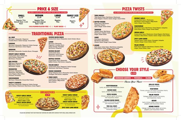 Menu photo 1 Pizza Twist Berkeley, CA Menu photo 1 Pizza Twist Berkeley, CA