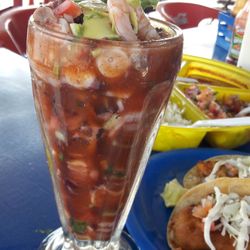 Mariscos Lupita - Shrimp and Octopus cocktail