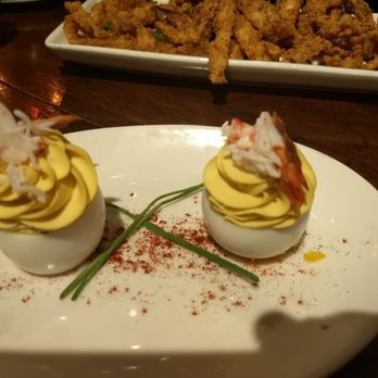 Orso - $8 seafood deviled egg $6 during happy hour - Italian Near Me - Anchorage, Alaska