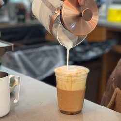 Dayes Coffee Roasters - Cold cappuccino pretty good an amazing texture