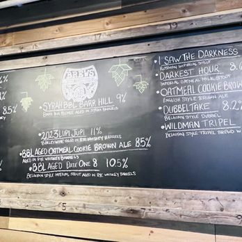 Brews Brothers Brewpub - Chalkboard of current beer selection - Brewpubs Near Me - Burbank, California