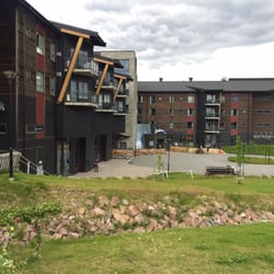 Radisson Blu Resort Trysil - Framsidan på hotellet, juni 2015.