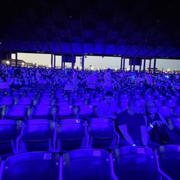 The seating and roofline in the Riverbend Music Center. The seating and roofline in the Riverbend Music Center.