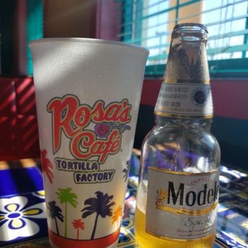 Photo of Rosa's Cafe & Tortilla Factory - Temecula, CA, United States. One outstanding beer and paired up with my diet coke.