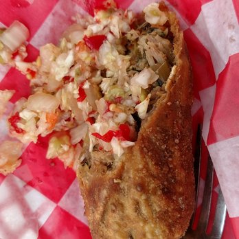 Big Mikes BBQ - Pork and collard eggroll... - Southern Near Me - Cary, North Carolina
