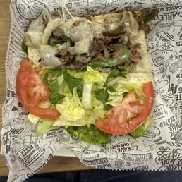Philly with everything. Philly with everything.