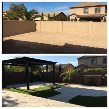 Grey Landscape & More - Before and after - Irrigation Near Me Grey Landscape & More - Before and after - Irrigation Near Me