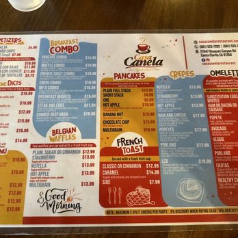 Casa Canela - Menu - Breakfast & Brunch Near Me - Santa Clarita, California Casa Canela - Menu - Breakfast & Brunch Near Me - Santa Clarita, California