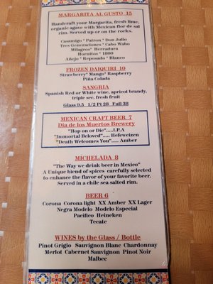Menu photo 4 Hacienda La Paloma Mount Kisco, NY