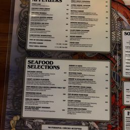 Menu as of October 2026 Menu as of October 2026