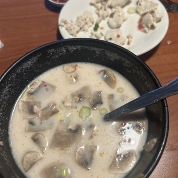 Thai in the Box Restaurant - Chicken Tom Kha Soup. Chicken tough and freezer burnt. Broth was fine but a ripoff. - Thai Near Me - Conyers, Georgia Thai in the Box Restaurant - Chicken Tom Kha Soup. Chicken tough and freezer burnt. Broth was fine but a ripoff. - Thai Near Me - Conyers, Georgia