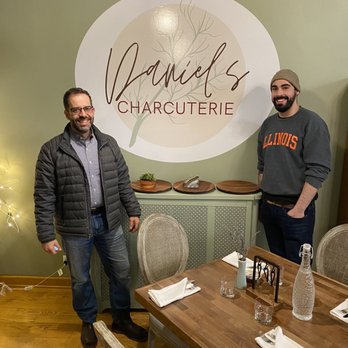 Daniel's Charcuterie - Me with Daniel. We took our masks off for just a moment. - Sandwiches Near Me - Park Ridge, Illinois