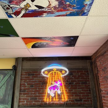 Uranus Fudge - Neon light - Ice Cream & Frozen Yogurt Near Me - Anderson, Indiana