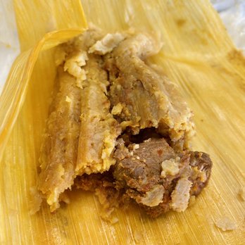 La Mascota Bakery - Inside of beef tamale - Bakeries Near Me - Los Angeles, California