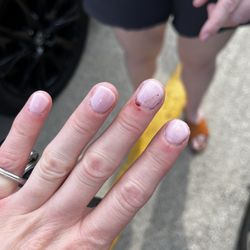 Sister's Nails - Cut my hands a left them To bleed