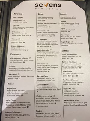 Menu photo 4 Sevens Bar & Grill Milpitas, CA Menu photo 4 Sevens Bar & Grill Milpitas, CA