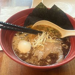 Ippudo Ramen - Akamaru Modern Ramen with extra thick noodles.
