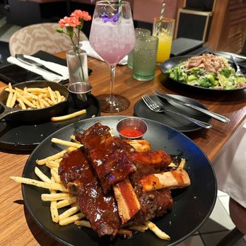 Julep Cast Iron Kitchen + Drink - Boujee Violet & Slow Braised Coca-Cola Beef Ribs - New American Near Me - Brea, California Julep Cast Iron Kitchen + Drink - Boujee Violet & Slow Braised Coca-Cola Beef Ribs - New American Near Me - Brea, California